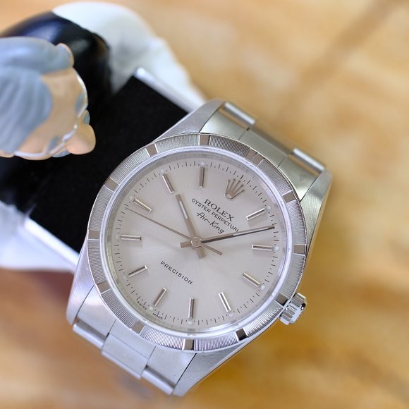 Rolex Airking SS Silver Dial 34mm Watch - Picture 3 of 8